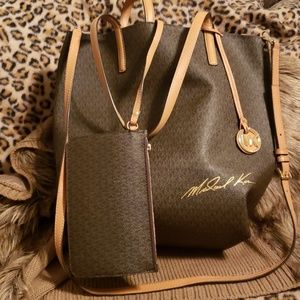 Michael Kors handbag with matching wallet